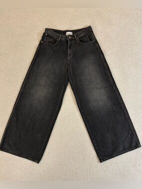 RARE FIND BDG Black Denim Relaxed Baggy Extra Wide Leg Jeans Size 27